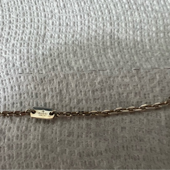 Gucci Sterling Silver Charm and Logo Stamp Authentic Necklace! Comes with box! - Picture 9 of 10